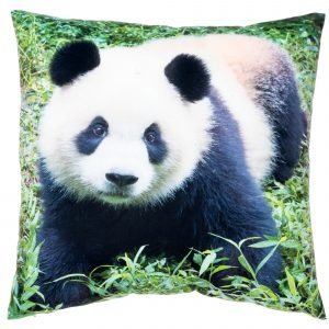 4living Panda Metsässä Samettityyny