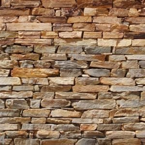 Ag Design Fleece Kuvatapetti Brown Stone Wall 360x270 Cm