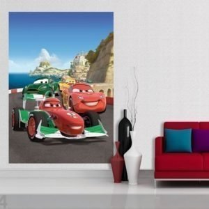 Ag Design Fleece Kuvatapetti Disney Cars 2 Race 180x202 Cm