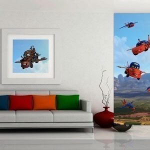 Ag Design Fleece Kuvatapetti Disney Cars Flies 90x202 Cm