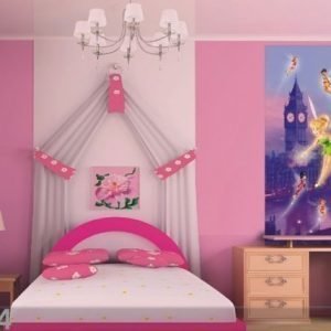 Ag Design Fleece Kuvatapetti Disney Fairies In London 90x202 Cm