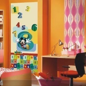 Ag Design Fleece Kuvatapetti Disney Mickey And Numbers 90x202 Cm