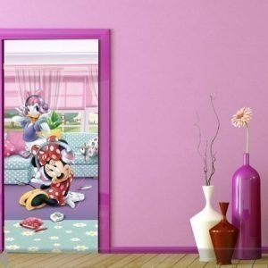 Ag Design Fleece Kuvatapetti Disney Minnie And Daisy Dancng 90x202 Cm