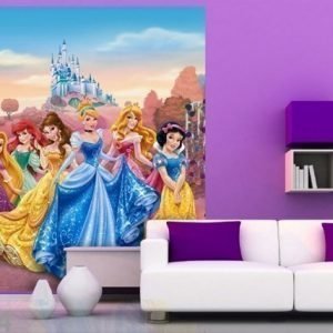 Ag Design Fleece Kuvatapetti Disney Princess 180x202 Cm