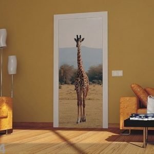 Ag Design Fleece Kuvatapetti Giraffe 2 90x202 Cm