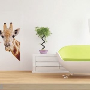 Ag Design Fleece Kuvatapetti Giraffe 90x202 Cm