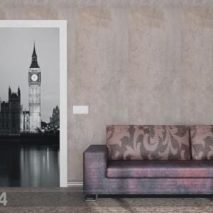 Ag Design Fleece Kuvatapetti London Big Ben 90x202 Cm