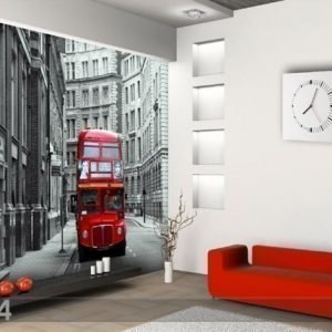 Ag Design Fleece Kuvatapetti London Bus 360x270 Cm