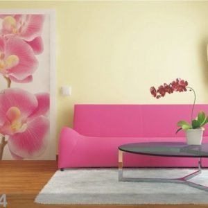 Ag Design Fleece Kuvatapetti Pink Orchids 90x202 Cm