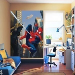 Ag Design Fleece Kuvatapetti Spiderman 180x202 Cm