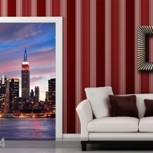 Ag Design Fleece Kuvatapetti Sunset In New York 90x202 Cm