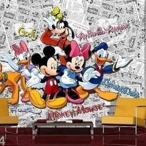 Ag Design Kuvatapetti Disney Mickey Comic Books 360x254 Cm