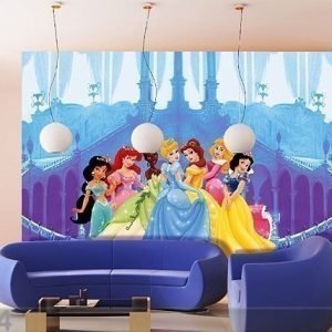 Ag Design Kuvatapetti Disney Princesses And The Castle 360x254 Cm