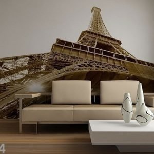 Ag Design Kuvatapetti Eiffel Tower Black And White 360x254 Cm