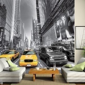 Ag Design Kuvatapetti Yellow Taxi 360x254 Cm