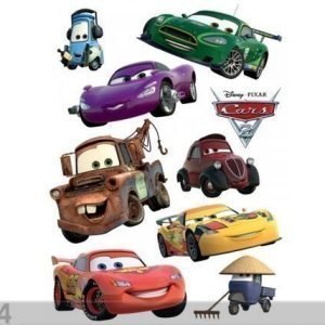 Ag Design Seinätarra Disney Cars Mcqueen And Mater 65x85 Cm