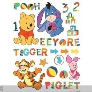 Ag Design Seinätarra Disney Winnie The Pooh And Friends 65x85 Cm