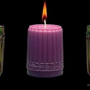 Aihio Kara kynttilä purppura