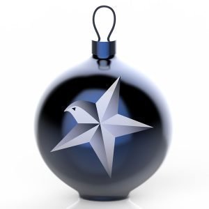 Alessi Blue Christmas Ornament Puu 1