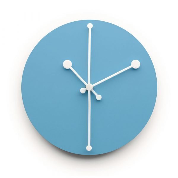 Alessi Dotty Clock Seinäkello Turkoosi 20 Cm