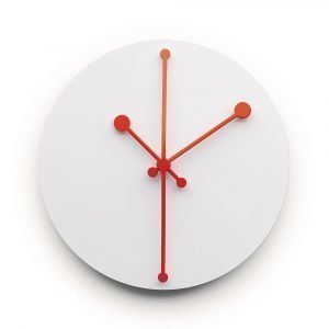 Alessi Dotty Clock Seinäkello Valkoinen 20 Cm