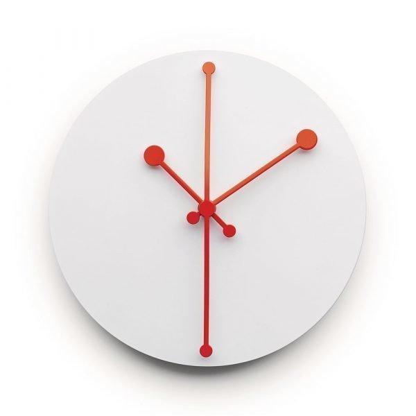 Alessi Dotty Clock Seinäkello Valkoinen 20 Cm