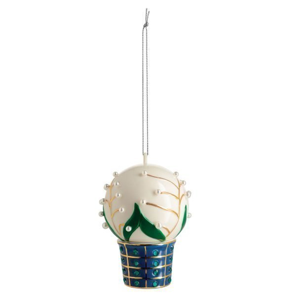 Alessi Mughetti Smeraldi Ornament Valkoinen