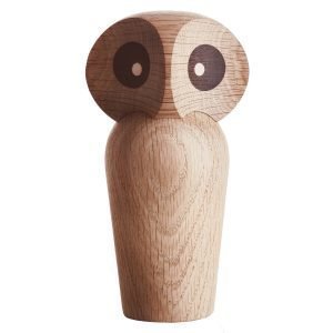 Architectmade Owl Puuhahmo Pieni Vaalea Tammi