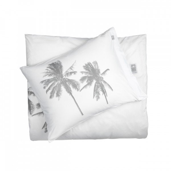 Beach House Kingsize Palm Tree Pussilakana Valkoinen 220x220 Cm