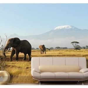 Bilder-Welten Kuvatapetti Kilimanjaro Elephants 400x280 Cm