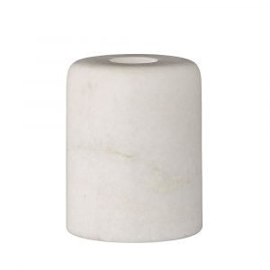 Bloomingville Marble Kynttilänjalka Valkoinen 6 Cm