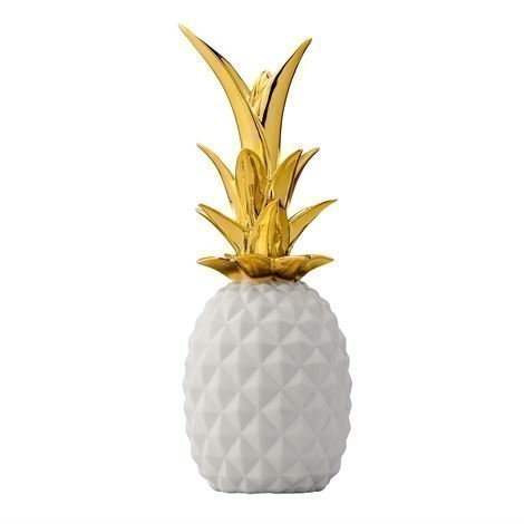 Bloomingville Pineapple Koriste Valkoinen-Kulta