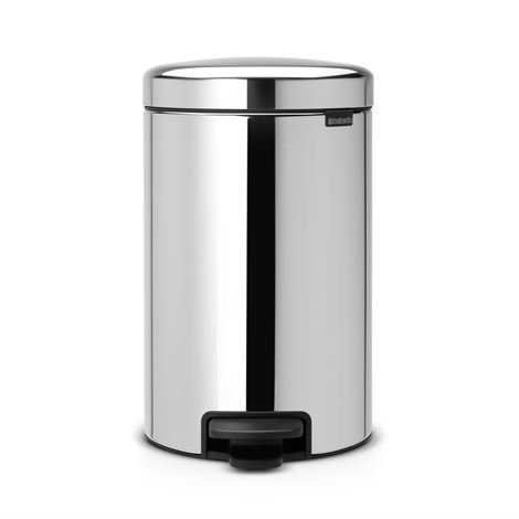 Brabantia New Icon Poljinroskis 12 Litraa Brilliant Steel Kiiltävä Teräs