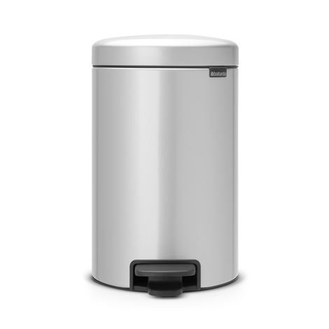 Brabantia New Icon Poljinroskis 12 Litraa Metallic Grey Harmaa