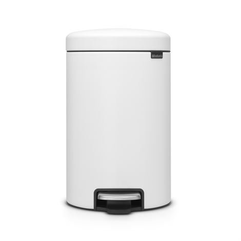 Brabantia New Icon Poljinroskis 12 Litraa Mineral Eternal White Valkoinen