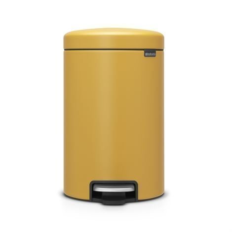 Brabantia New Icon Poljinroskis 12 Litraa Mineral Mustard Yellow Keltainen