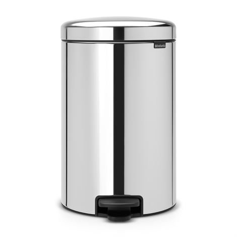 Brabantia New Icon Poljinroskis 20 Litraa Brilliant Steel Kiiltävä Teräs