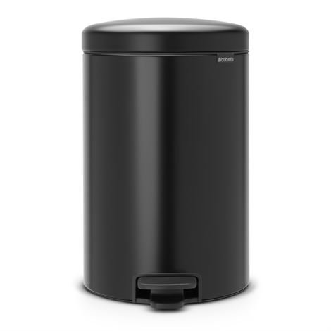 Brabantia New Icon Poljinroskis 20 Litraa Matt Black Musta