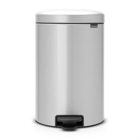 Brabantia New Icon Poljinroskis 20 Litraa Metallic Grey Harmaa