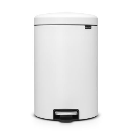 Brabantia New Icon Poljinroskis 20 Litraa Mineral Eternal White Valkoinen