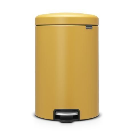 Brabantia New Icon Poljinroskis 20 Litraa Mineral Mustard Yellow Keltainen