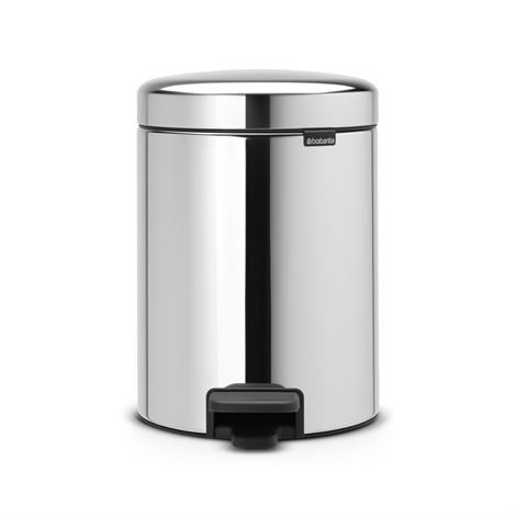 Brabantia New Icon Poljinroskis 5 Litraa Brilliant Steel Kiiltävä Teräs