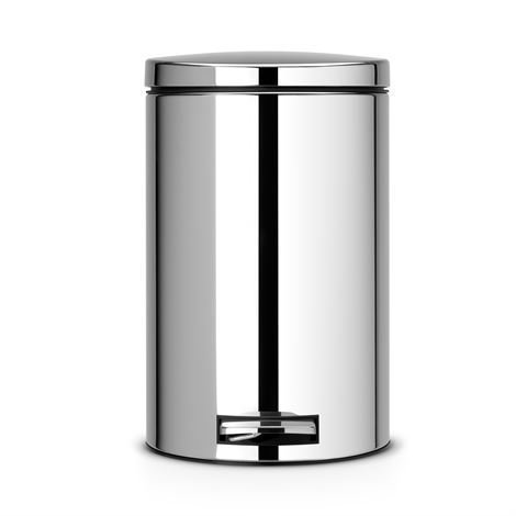 Brabantia Silent Poljinroskis 12 Litraa Brilliant Steel Kiiltävä Hopea