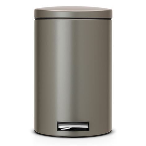 Brabantia Silent Poljinroskis 12 Litraa Platinum Harmaa