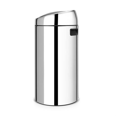 Brabantia Touch Bin Roskakori 45 Litraa Brilliant Steel Hopea