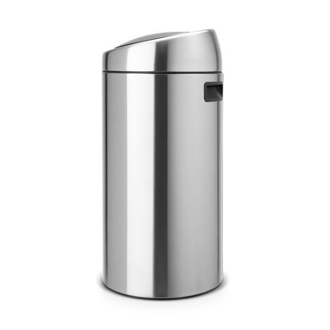 Brabantia Touch Bin Roskakori 45 Litraa Matt Steel Hopea