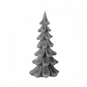 Broste Copenhagen Christmas Tree Candle Kynttilä Harmaa 9x9 Cm