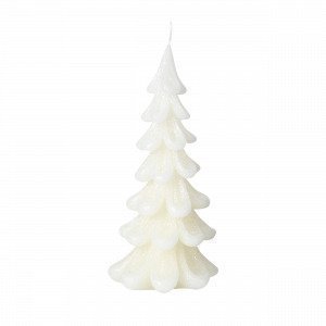 Broste Copenhagen Christmas Tree Candle Kynttilä Valkoinen 9x9 Cm