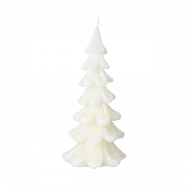 Broste Copenhagen Christmas Tree Candle Kynttilä Valkoinen 9x9 Cm