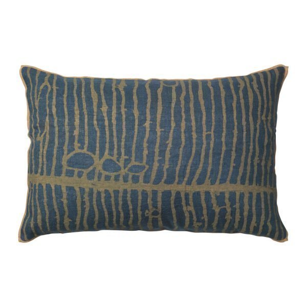 Broste Copenhagen Fish Bone Tyynynpäällinen Insignia Blue 40x60 Cm